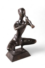BRONZE MUSICAL FIGURE