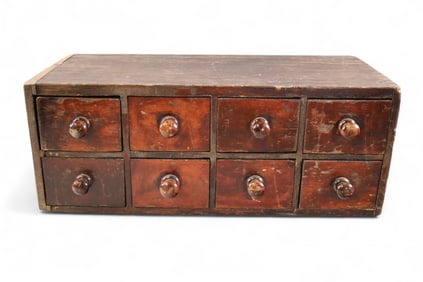 PRIMITIVE TABLE TOP CHEST