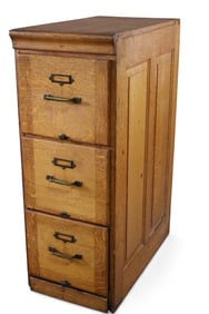 ANTIQUE OAK FILE CABINET