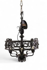 SPANISH STYLE IRON CHANDELIER