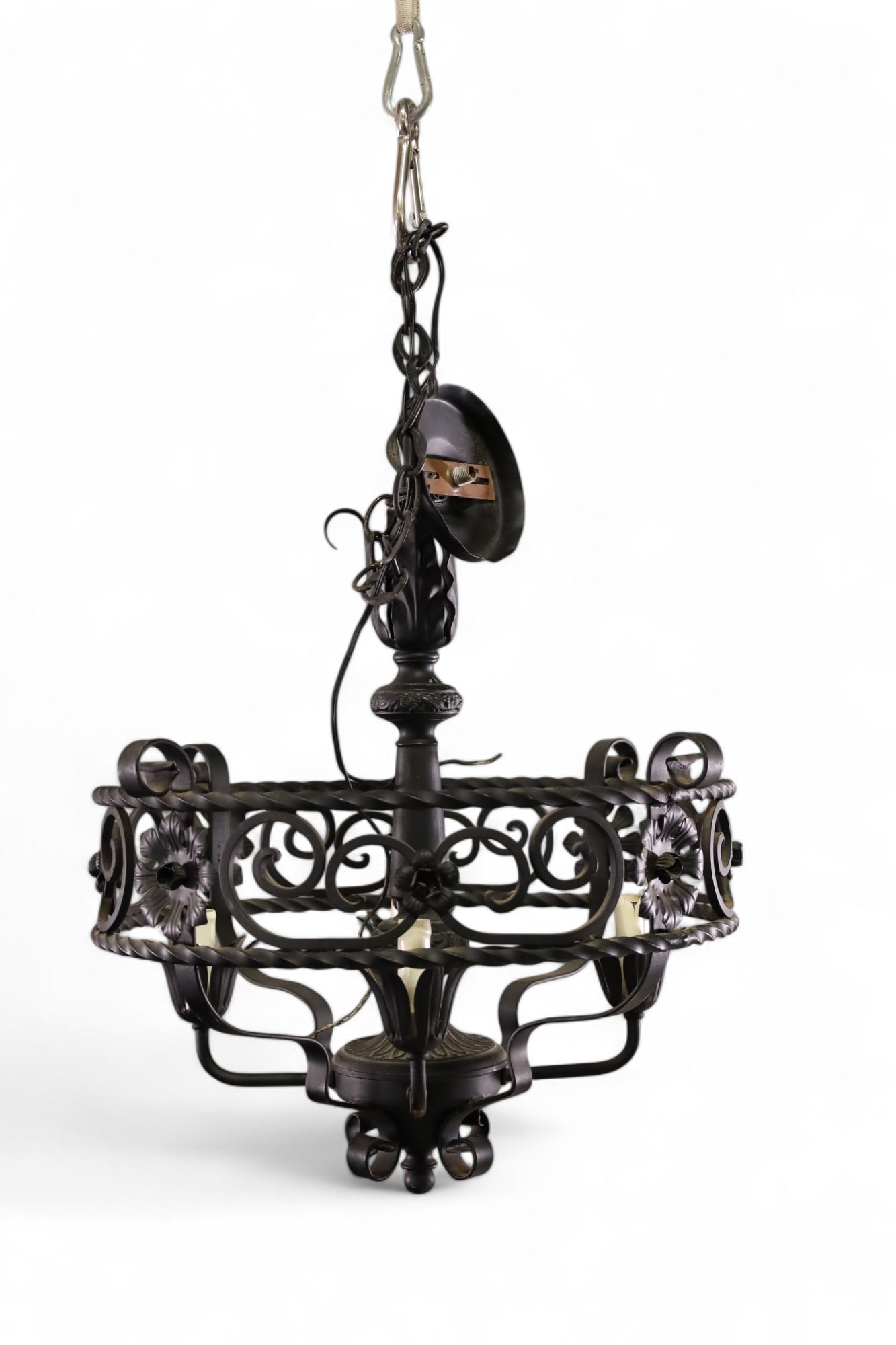 SPANISH STYLE IRON CHANDELIER (1 of 3)