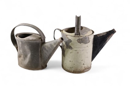 2 VINTAGE WATERING CANS