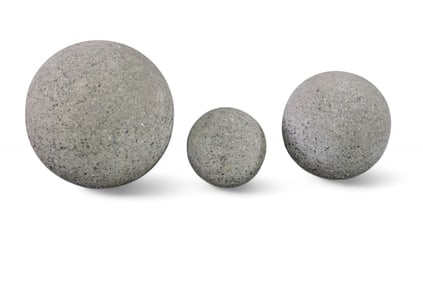 3 CONCRETE SPHERES