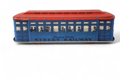 TIN LITHO STREET CAR
