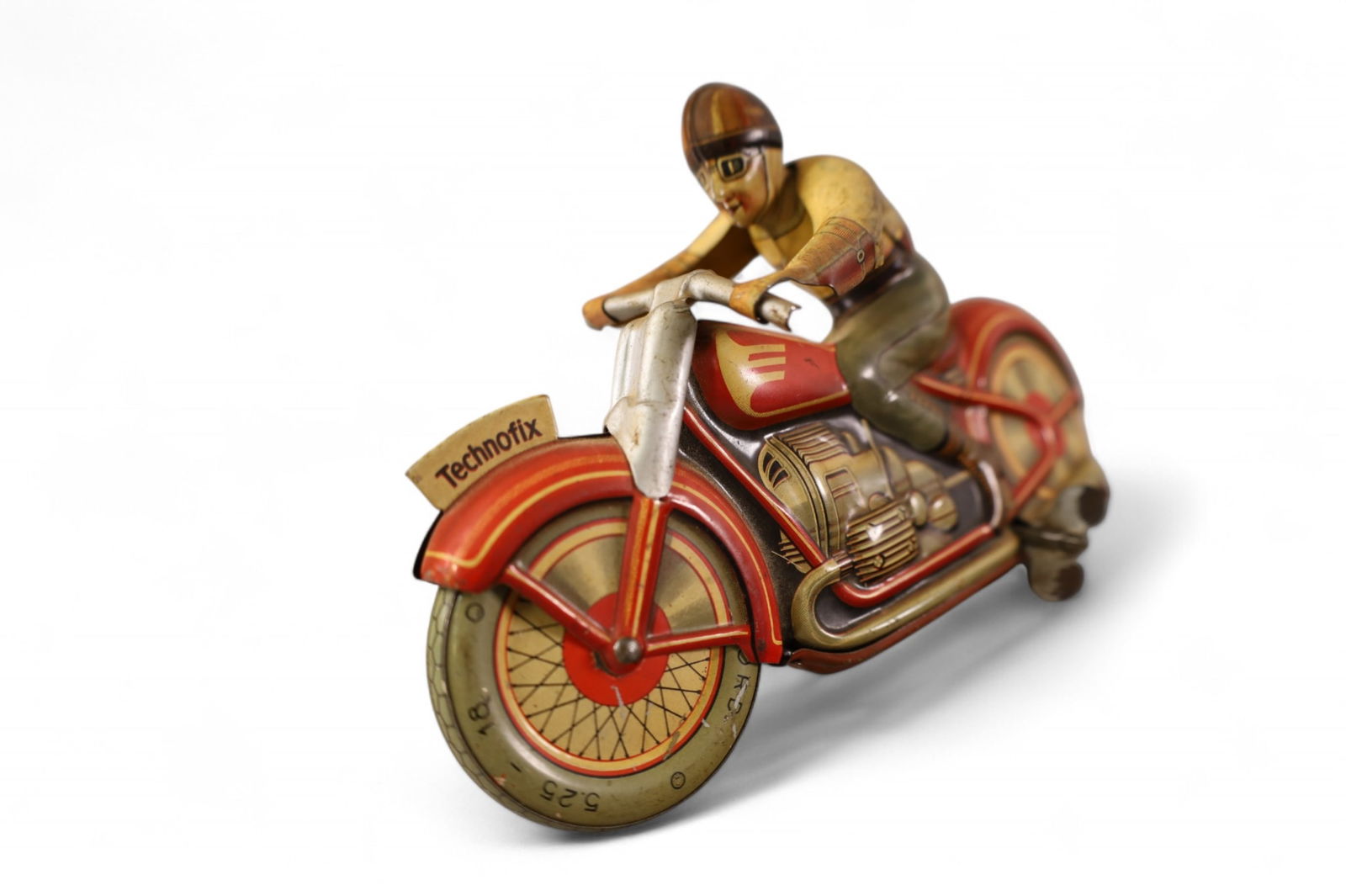 TECHNOFIX TIN WIND UP MOTORCYCLE (1 of 3)
