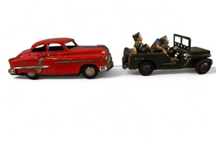 2 TIN LITHO FRICTION TOYS