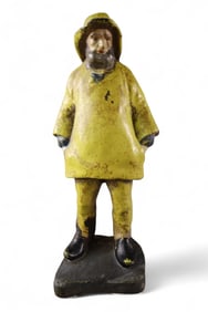 CAST IRON FISHERMAN DOORSTOP