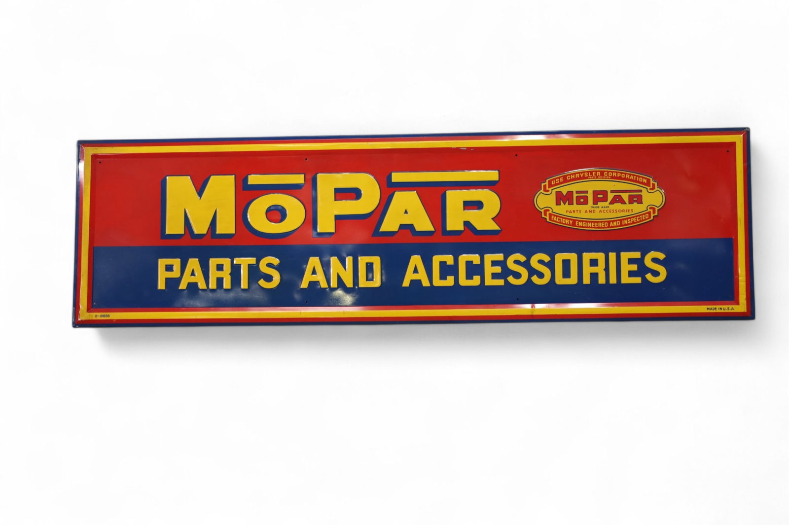 MOPAR PARTS & ACCESSORIES TIN SIGN