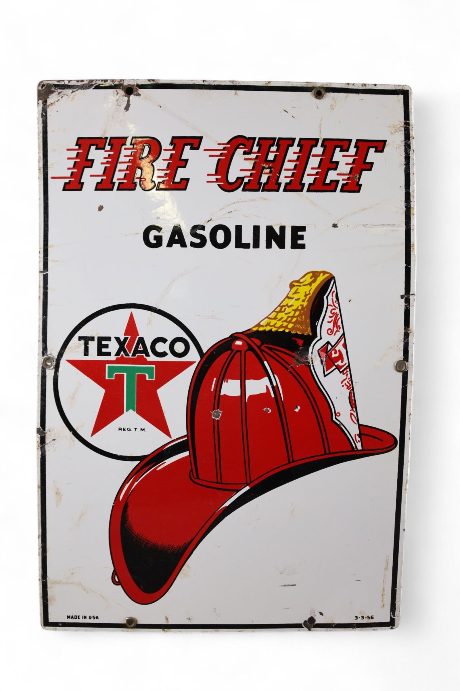 TEXACO FIRE CHIEF PUMP PLATE (1 of 3)