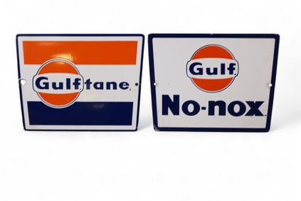 2 GULF PUMP PLATES