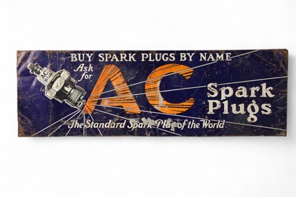 AC SPARK PLUG SIGN
