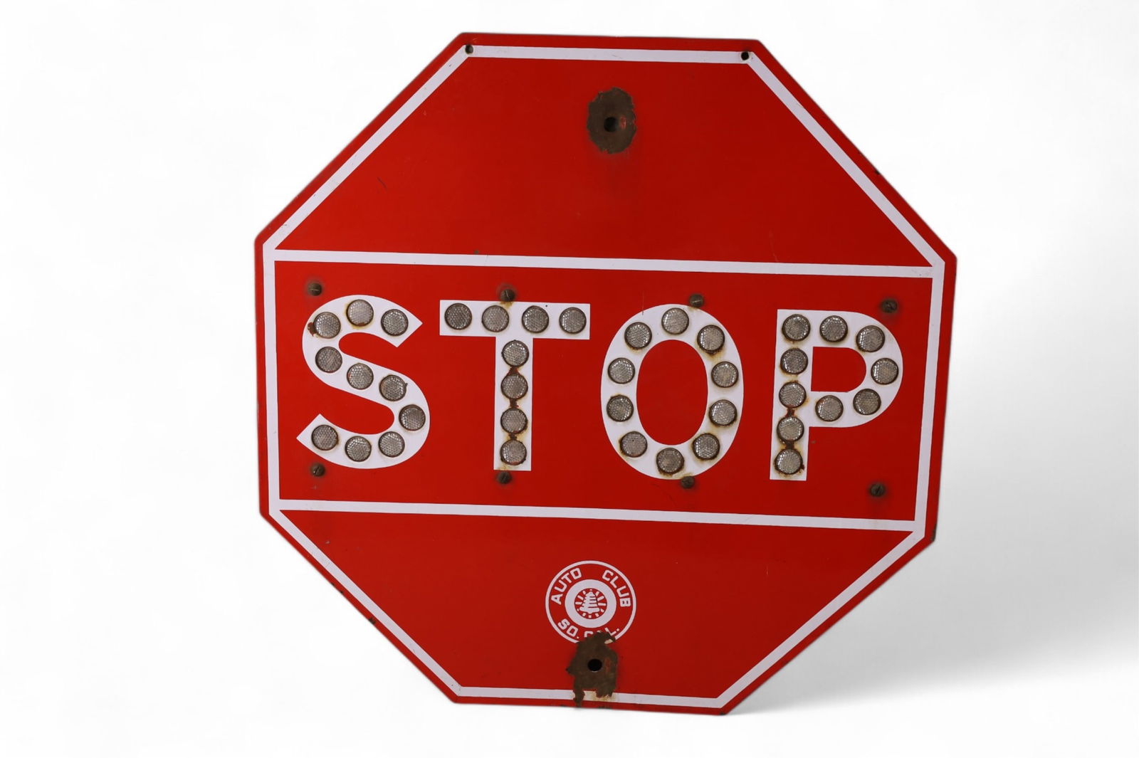 AUTO CLUB STOP SIGN (1 of 3)