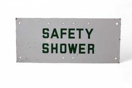 SAFETY SHOWER SIGN