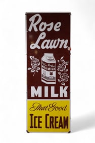 ROSE LAWN MILK ICE CREAM SIGN