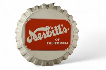 NESBITT'S BOTTLE CAP SIGN