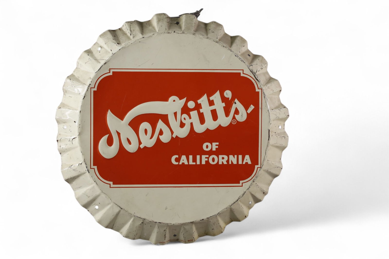 NESBITT'S BOTTLE CAP SIGN (1 of 2)