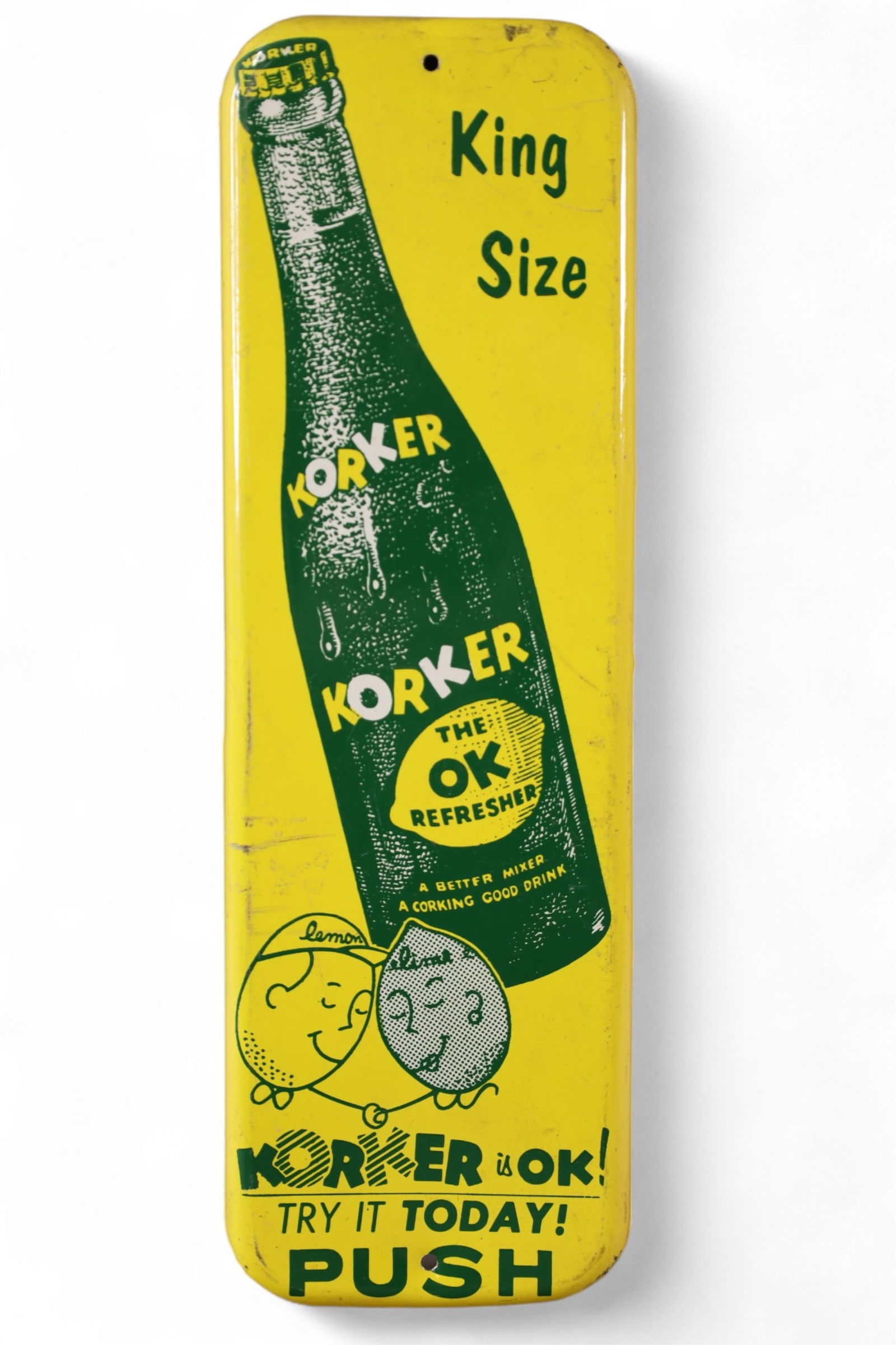 CORKER BEVERAGE SIGN (1 of 2)