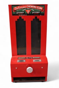 DELICIOUS 1 CENT CHEWING GUM DISPENSER
