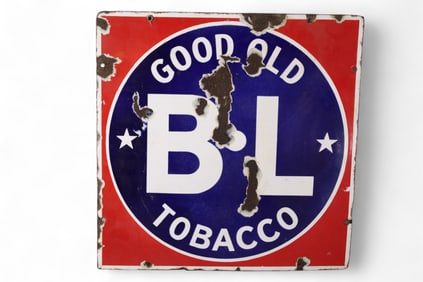 GOOD OLD TOBACCO PORCELAIN SIGN