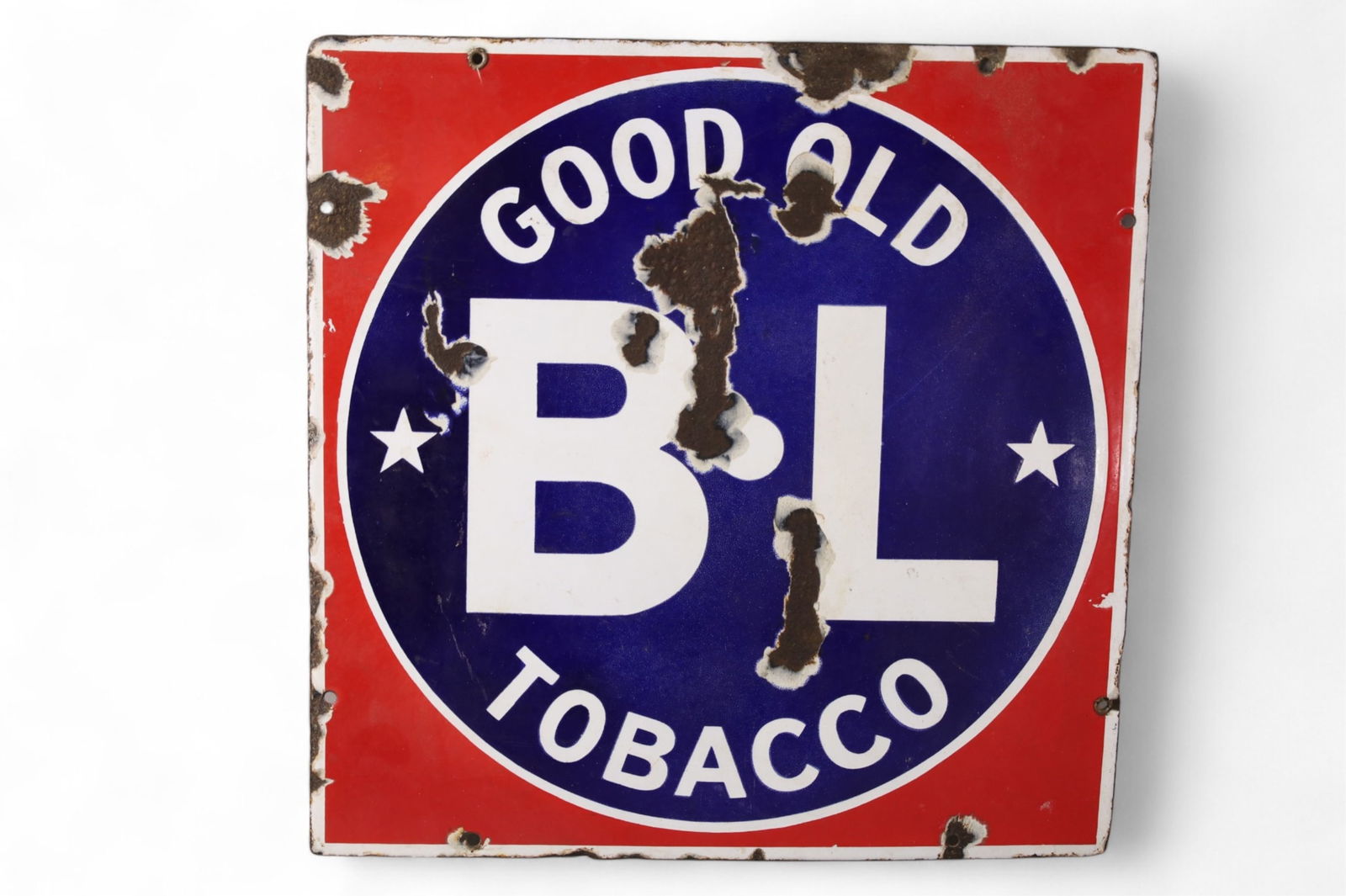 GOOD OLD TOBACCO PORCELAIN SIGN (1 of 2)