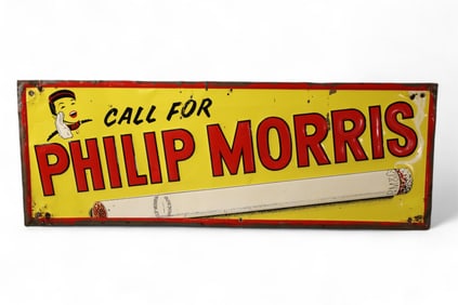 PHILLIP MORRIS CIGARETTE TIN SIGN