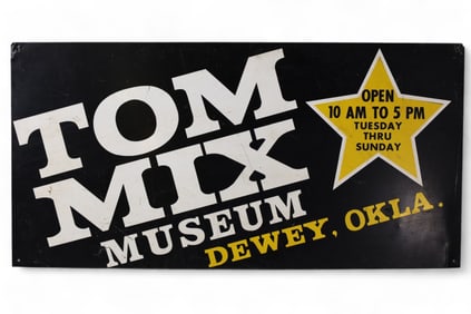 TOM MIX TIN SIGN