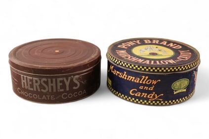 2 ADVERTISING TINS