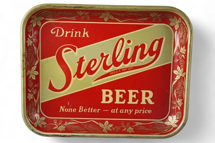 STERLING BEER TRAY