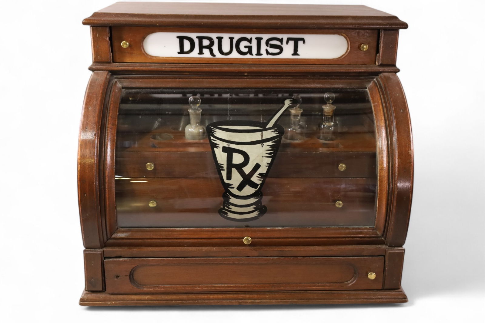 ANTIQUE TABLE TOP PHARMACY CABINET (1 of 5)