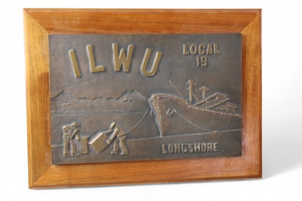 ILWU LOCAL 19 LONGSHORE PLAQUE