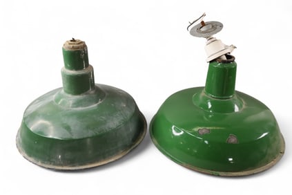 2 SERVICE STATION LAMPS