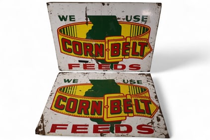 2 CORN BELT SIGNS