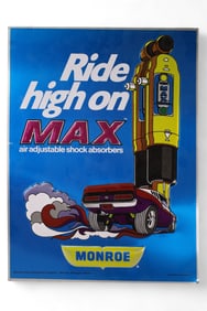 MONROE MAX TIN SIGN