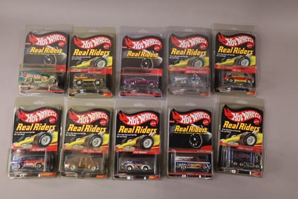 10 REAL RIDERS HOT WHEELS