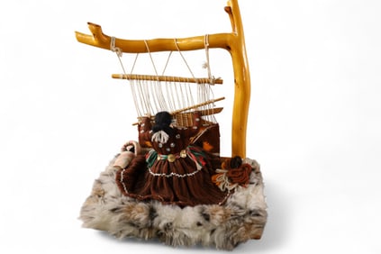 NAVAJO WEAVER WITH FIGURE