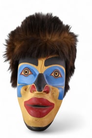 HAND CARVED ESKIMO MASK