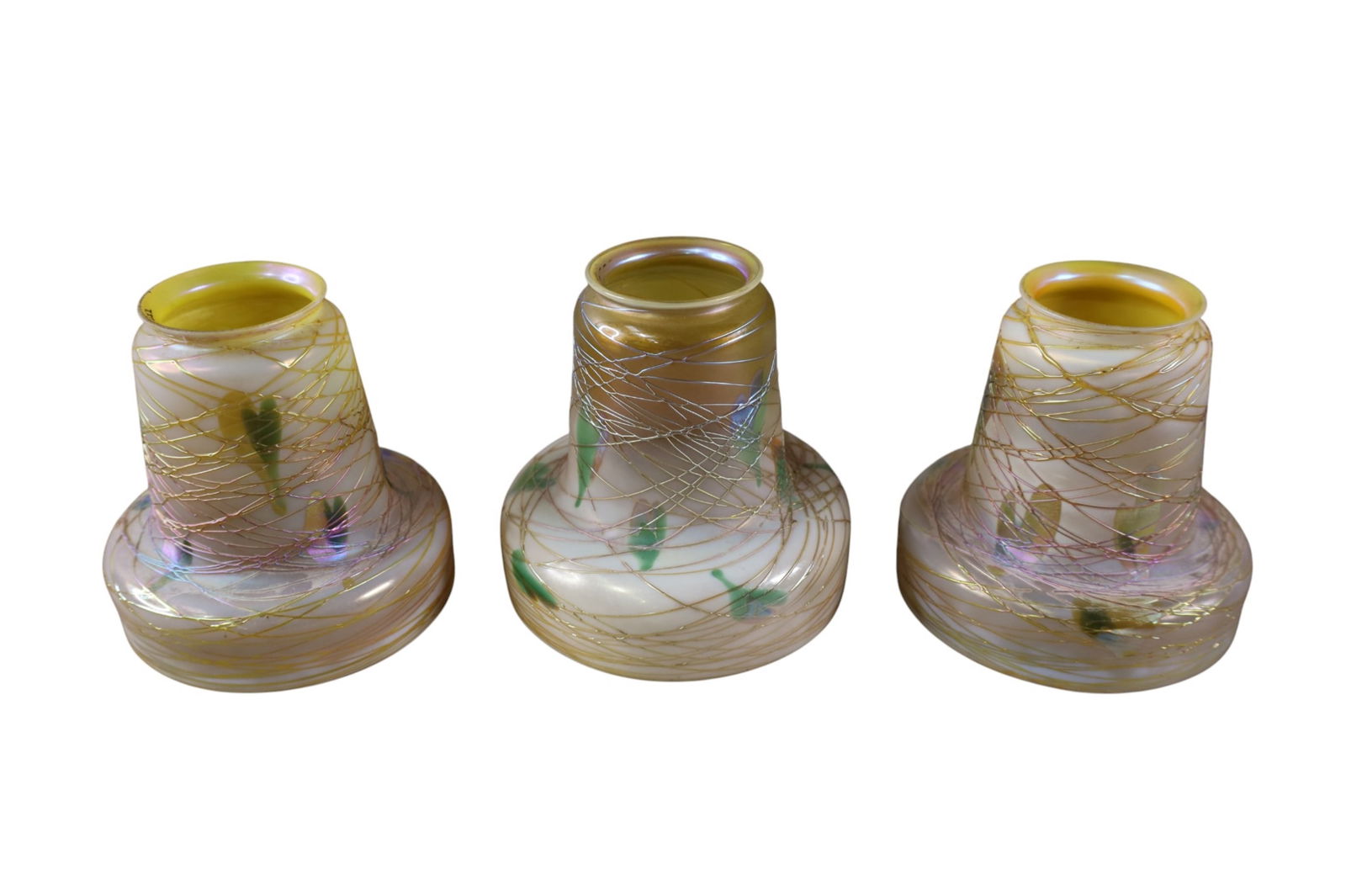 3 QUEZAL ART GLASS SHADES (1 of 5)