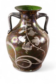 STERLING OVERLAID VASE