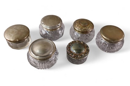 6 DRESSER JARS