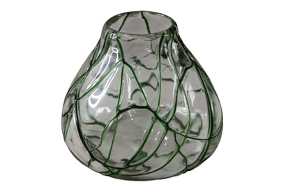 LOETZ GREEN OVERLAY VASE