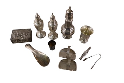 COLLECTION OF SILVER TABLES ITEMS