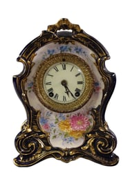 PORCELAIN MANTLE CLOCK