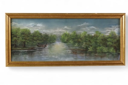 ANTIQUE PASTEL PAINTING