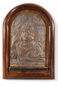SANTA BARBARA BRONZE PLAQUE