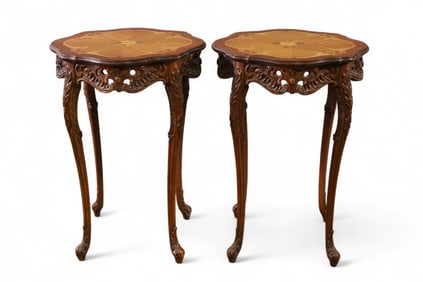 PAIR OF FRENCH STYLE LAMP TABLES