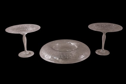3 PC CRYSTAL CONSOLE SET