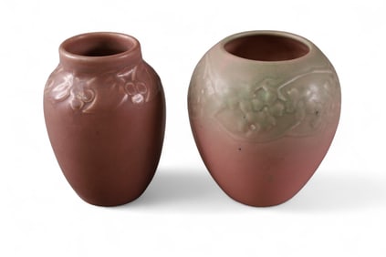 2 PIECES OF ROOKWOOD POTTERY