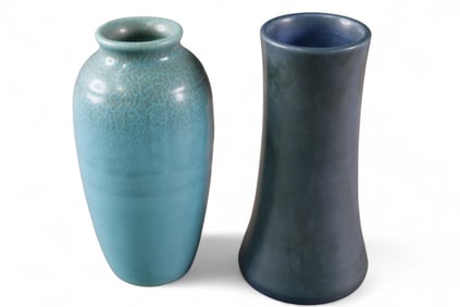 2 PIECES OF ROOKWOOD POTTERY