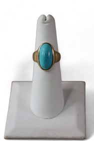 14K GOLD & TURQUOISE RING