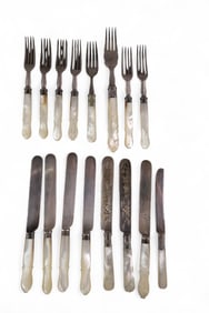 MOTHER OF PEARL FISH SET